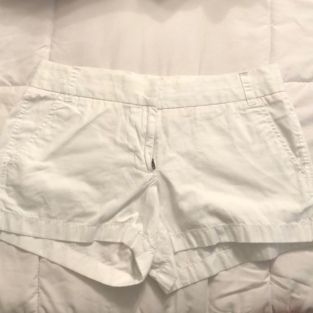 J Crew white Chino shorts
